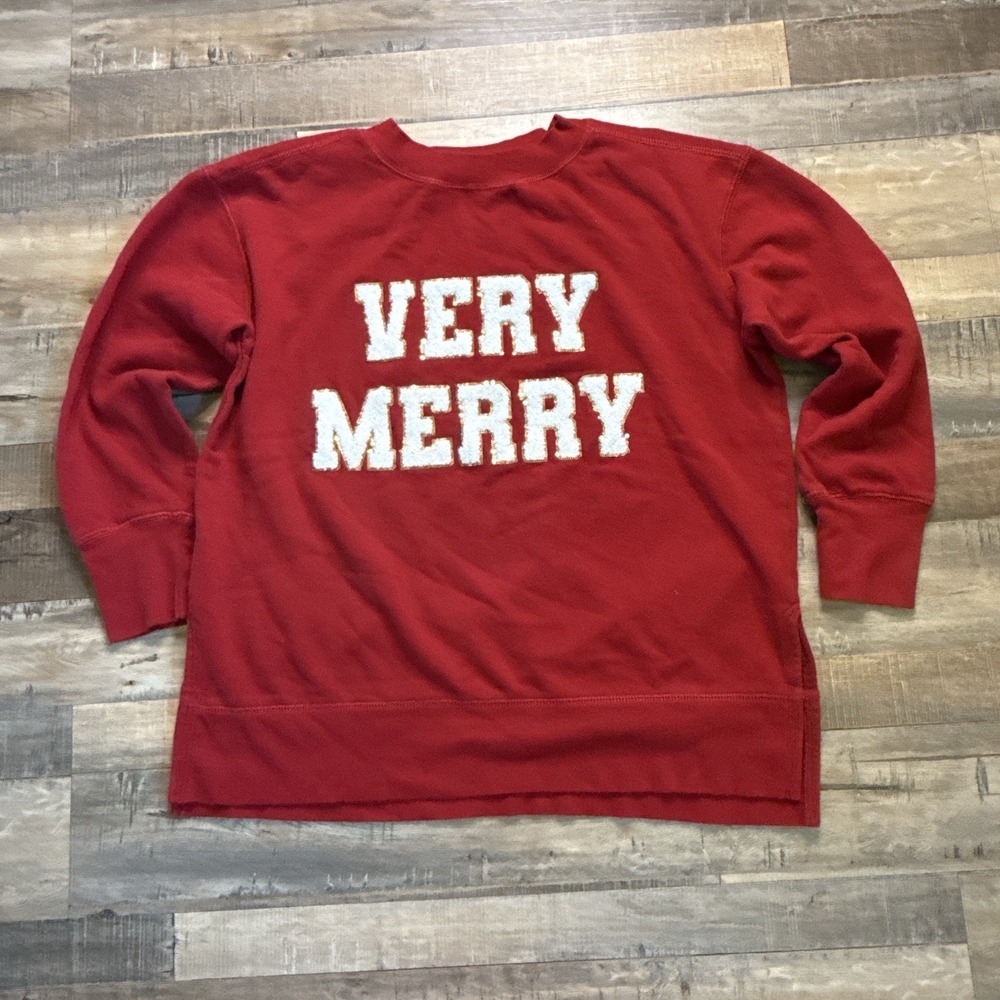 Willow soft Very Merry Sweatshirt Sz M Holidays Maurice's